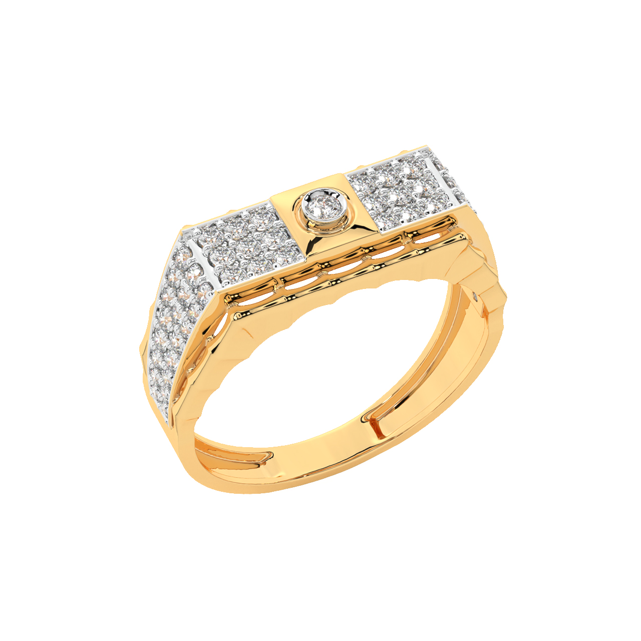 Sam Round Diamond Ring For Men